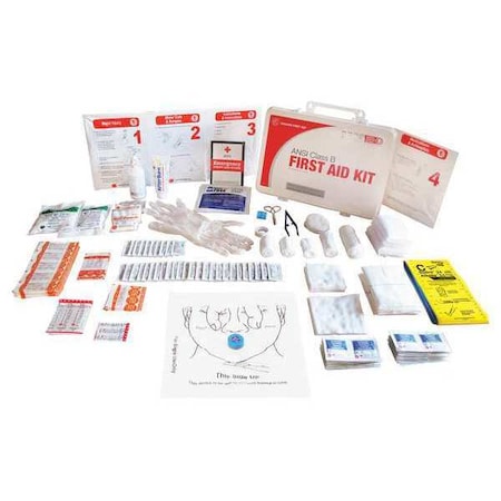 First Aid Kit and Housing, Plastic 207 Components, 50 People Served MPN:9999-2160