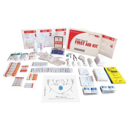 First Aid Kit and Housing, Metal 207 Components, 50 People Served MPN:9999-2165
