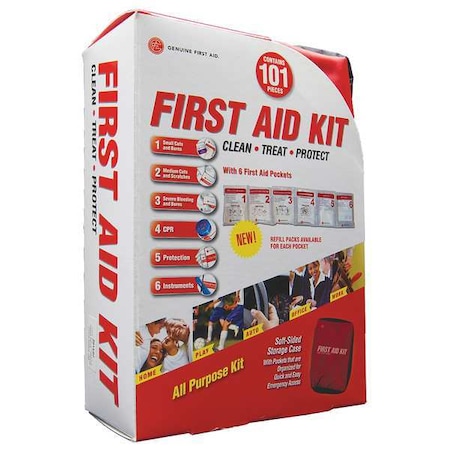 First Aid Kit and Housing, Nylon 101 Components, 10 People Served MPN:9999-2301