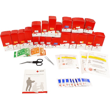 First Aid Kit, Plastic 205 Components, 100 People Served MPN:9999-7735