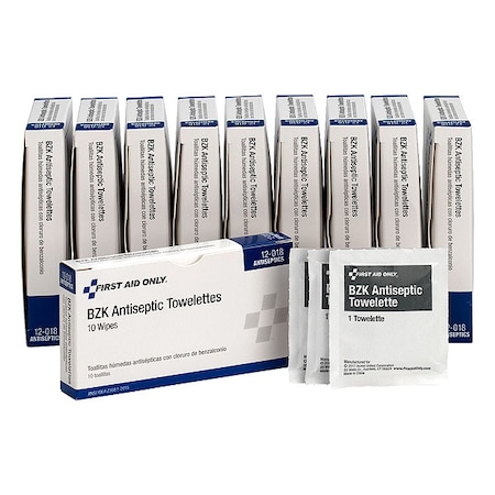 Antiseptic, Wipes, Pouch, 0.350 oz., PK100 MPN:AN337-10
