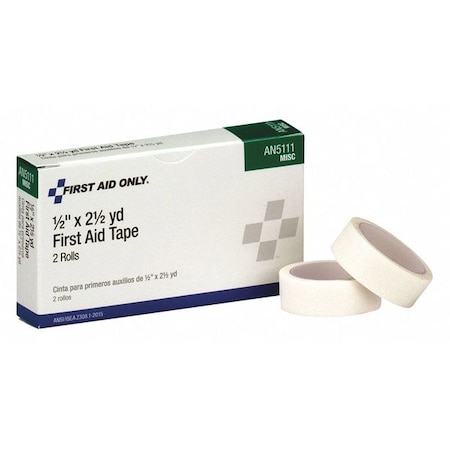 First Aid Tape, White, 1/2