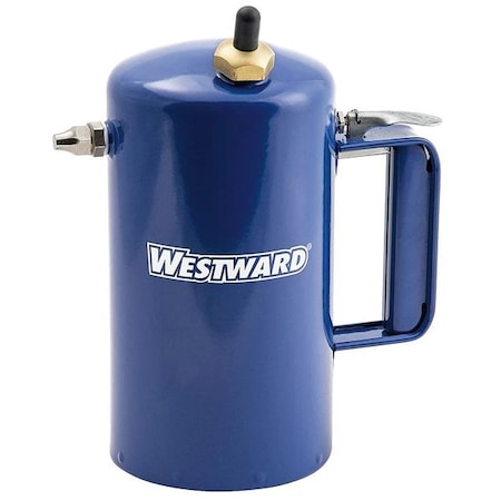 Sprayer, Reusable, 32 oz Capacity, 4 in Dia, 7 7/8 in H, Steel with Blue Enamel MPN:31ER19