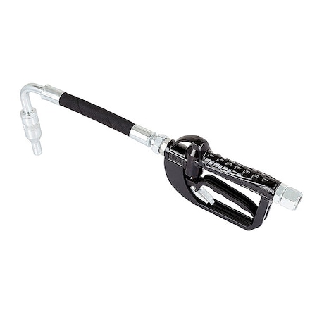 Drum Pump Nozzle, Black, 2-9/16 in, Rubber/Steel Spout MPN:55GU71