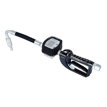 Drum Pump Nozzle, Black, 2-9/16 in, Rubber/Steel Spout MPN:55GU72