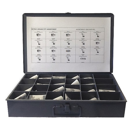 Grease Fitting Assortment, 241 pcs. MPN:JBDL20GF-PRO