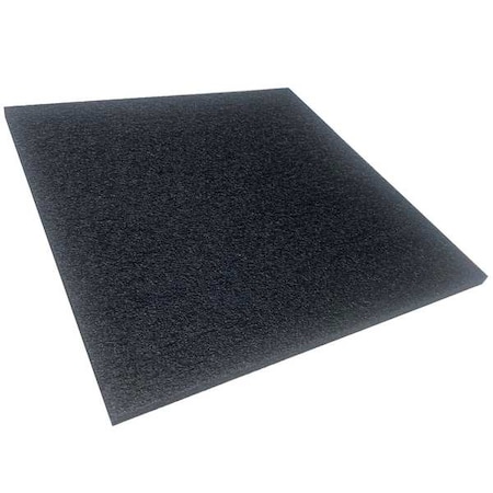 Foam Sheet, Water-Resistant Closed Cell, 24 in W, 18 in L, 1 in Thick, Charcoal MPN:5GCT0