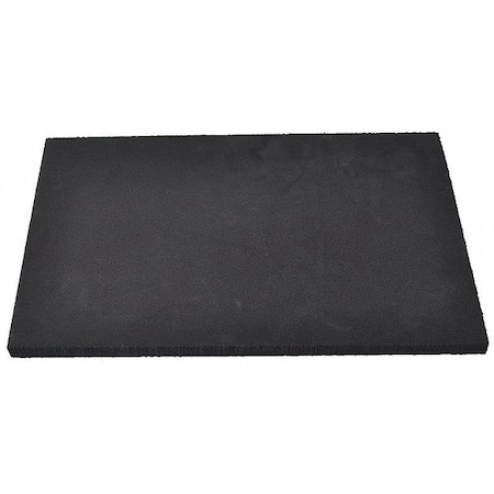 Foam Sheet, Crosslink, 12 in W, 24 in L, 1/8 in Thick, Black MPN:ZUSA-XPE-618