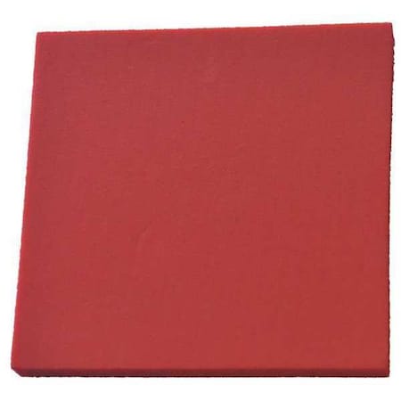 Foam Sheet, Crosslink, 24 in W, 24 in L, 3/8 in Thick, Red MPN:ZUSA-XPE-672