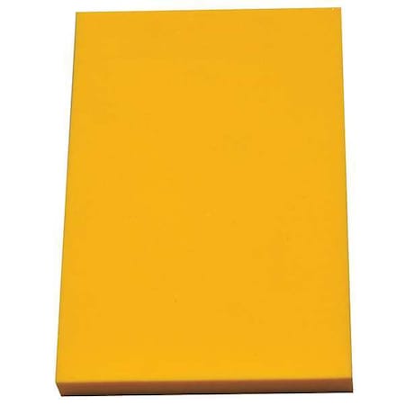 Foam Sheet, Crosslink, 24 in W, 48 in L, 3/8 in Thick, Yellow MPN:ZUSA-XPE-687