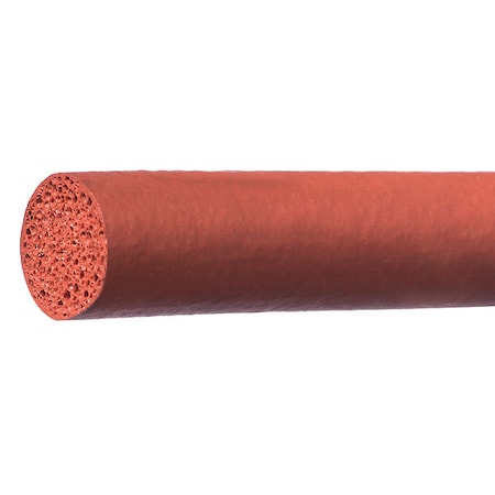 Silicone Cord, Diameter 3/16 in, Red MPN:ZUSASSR-C-20