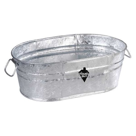 Utility Tub, 5-1/2 gal., Silver MPN:0-OV