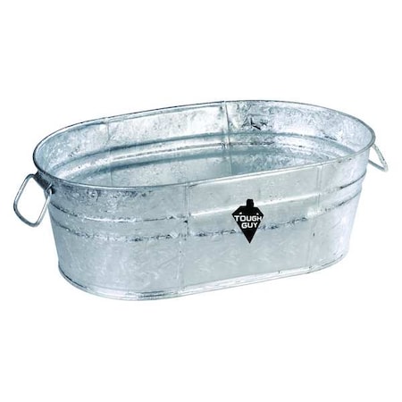 Utility Tub, 4 gal., Silver MPN:00-OV