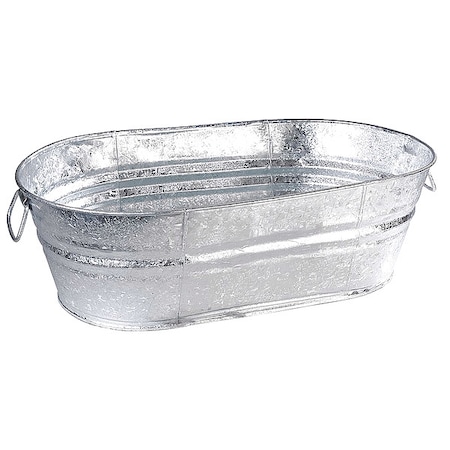 Utility Tub, 10-1/2 gal., Silver MPN:2-OV