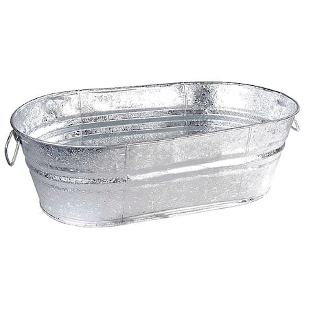 Utility Tub, 16 gal., Silver MPN:3-OV