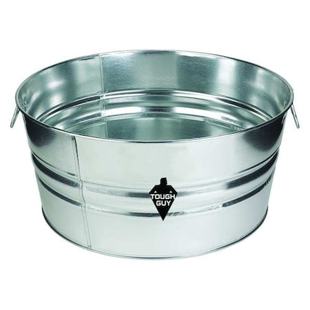 Utility Tub, 11 gal., Silver MPN:3ANT1