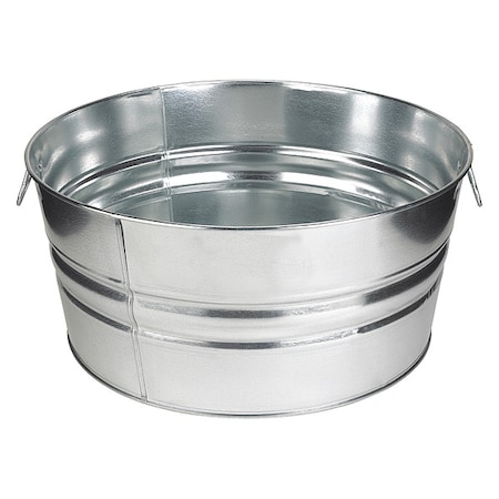 Utility Tub, 17 gal., Silver MPN:3ANT3
