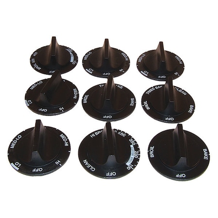 Electric Range Knob Set, Whirpool, PK9 MPN:61206