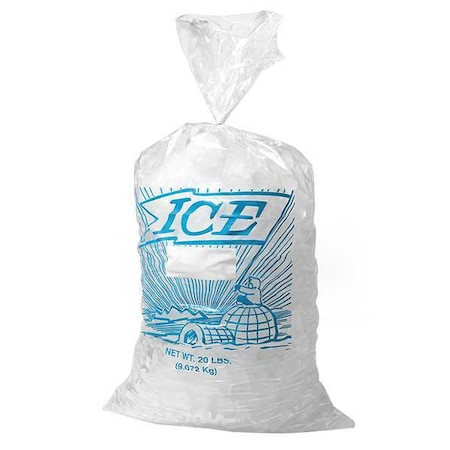 Printed Ice Bags, 10 lb, 21 in, PK1000 MPN:5DTW4
