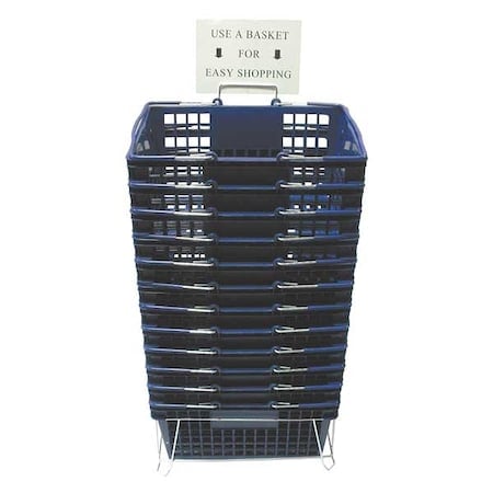 Hand Basket, Blue, 18 1/4 x 12 1/4, PK12 MPN:RWR-HDB-BE01ST