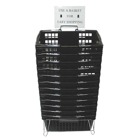 Hand Basket, Black, 18 1/4x 12 1/4, PK12 MPN:RWR-HDB-BK01ST