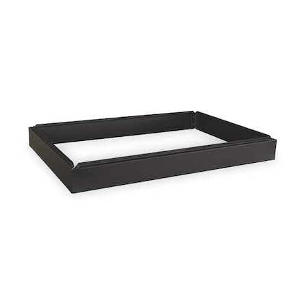 Flat File Cabinet Base, Closed Base, Black MPN:2CLD5