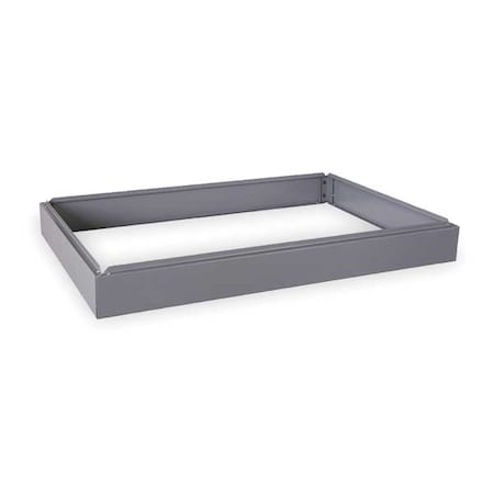 Flat File Cabinet Base, Closed Base, Gray MPN:2CLD6