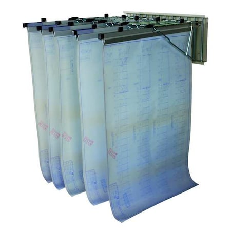 Pivot Wall Rack, Requires 12 Clamps, Sheet Capacity 1200 MPN:5W269