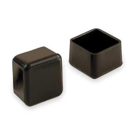 Protective Leg Tips, Slip-On, Square, PK24 MPN:6J576