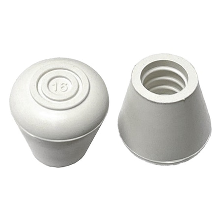Protective Leg Tip, SlipOn, Rd, 31/64