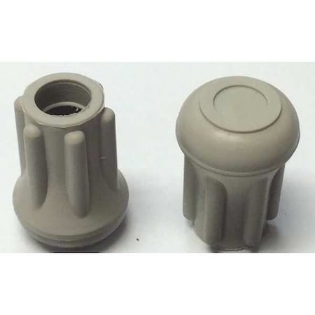 Protective Leg Tip, SlipOn, Rd, 33/64