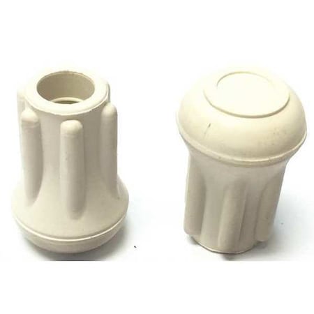 Protective Leg Tip, SlipOn, Rd, 33/64