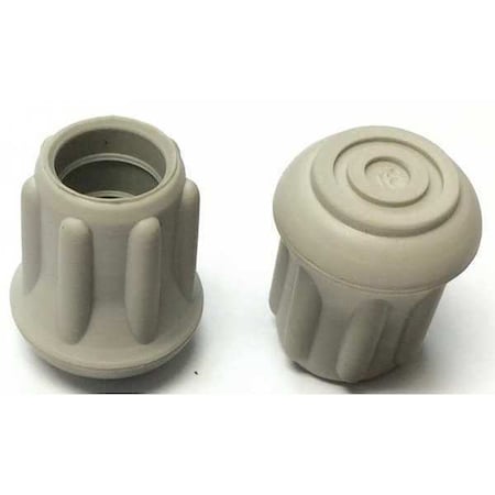 Protective Leg Tip, SlipOn, Rd, 31/64