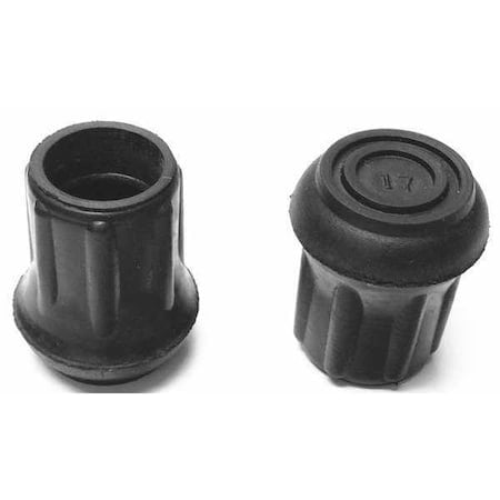 Protective Leg Tip, SlipOn, Rd, 39/64