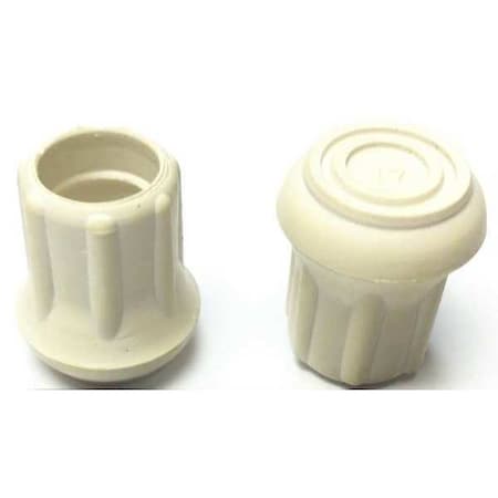 Protective Leg Tip, SlipOn, Rd, 39/64