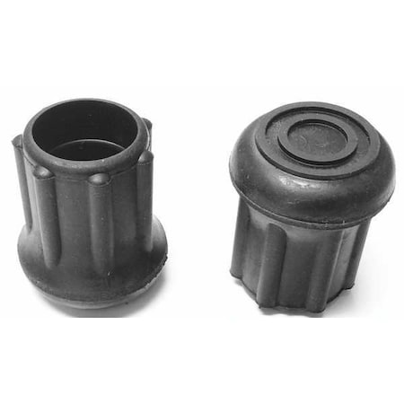 Protective Leg Tip, SlipOn, Rd, 47/64