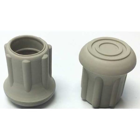 Protective Leg Tip, SlipOn, Rd, 47/64