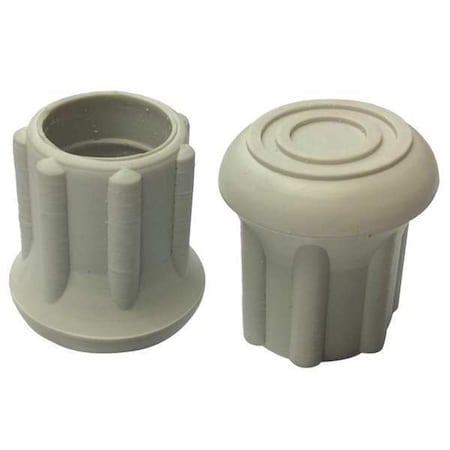 Protective Leg Tip, SlipOn, Rd, 47/64