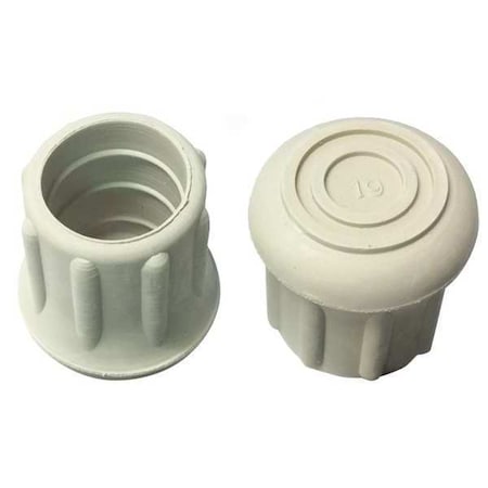Protective Leg Tip, SlipOn, Rd, 55/64