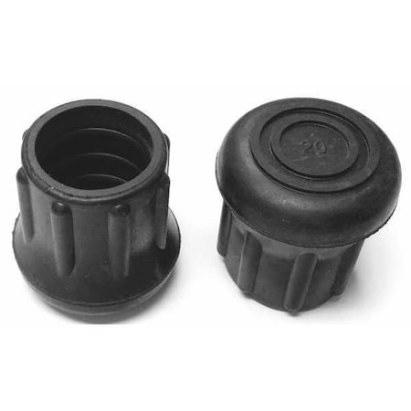 Protective Leg Tip, SlipOn, Rd, 31/32