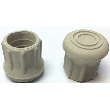 Protective Leg Tip, SlipOn, Rd, 31/32