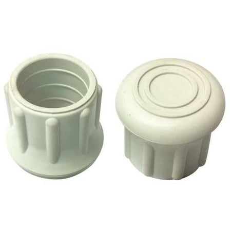 Protective Leg Tip, SlipOn, Rd, 31/32