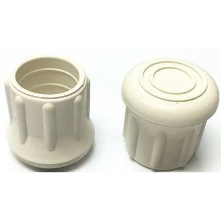 Protective Leg Tip, SlipOn, Rd, 31/32