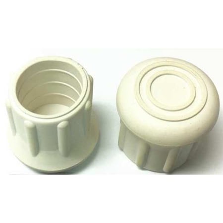 Protective Leg Tip, SlipOn, Rd, 31/32