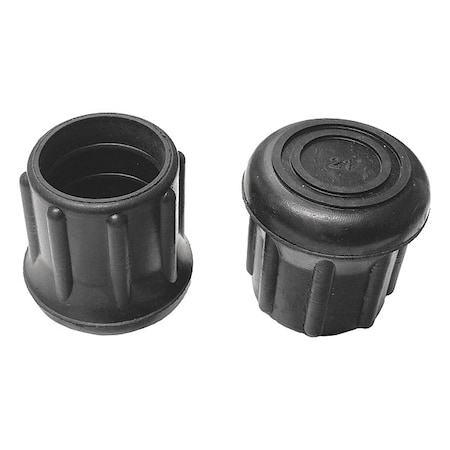 Protective Leg Tip, SlipOn, Rd, 1-3/32, PK10 MPN:LTB 21B/W