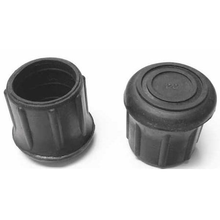 Protective Leg Tip, SlipOn, Rd, 1-7/32, PK10 MPN:LTB 22B/W