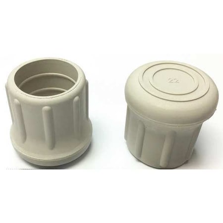 Protective Leg Tip, SlipOn, Rd, 1-7/32, PK10 MPN:LTB 22G