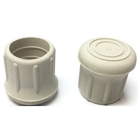 Protective Leg Tip, SlipOn, Rd, 1-7/32, PK10 MPN:LTB 22GN