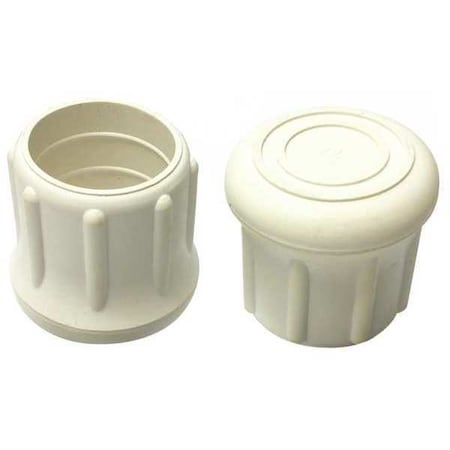 Protective Leg Tip, SlipOn, Rd, 1-7/32, PK10 MPN:LTB 22W/W
