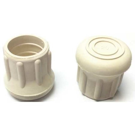 Protective Leg Tip, SlipOn, Rd, 31/32